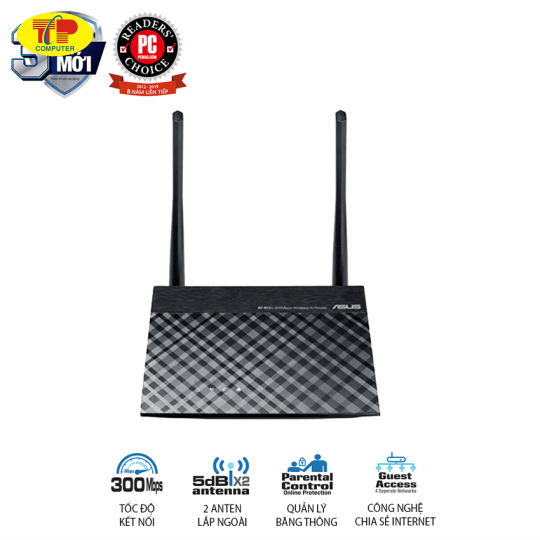 Router wifi ASUS RT-N12+ Wireless N300Mbps 