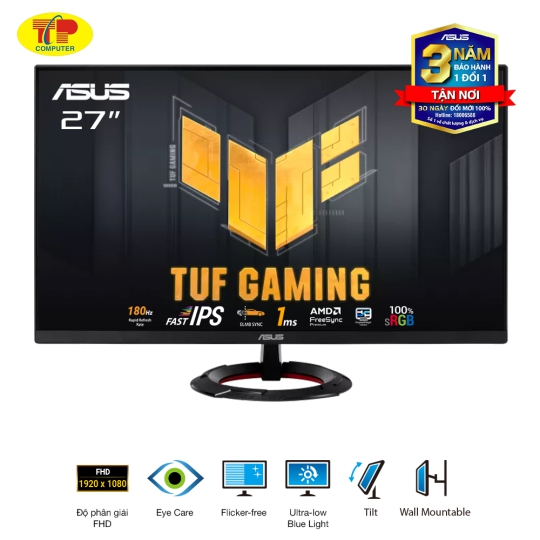 Màn hình ASUS TUF VG279Q3R (27 inch/FHD/IPS/180Hz/1ms/loa)