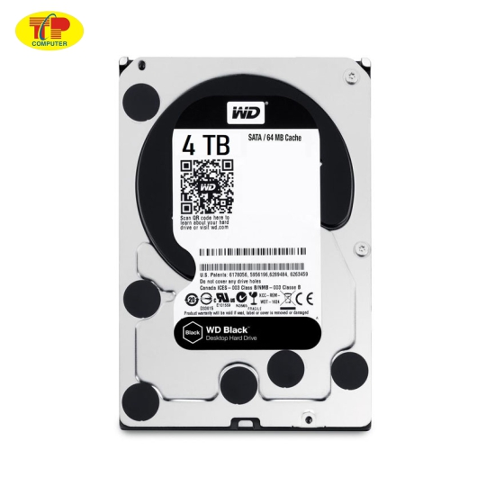 Ổ Cứng HDD WD 4TB Black 3.5 inch, 7200RPM, SATA III, 256MB Cache (WD4006FZBX)