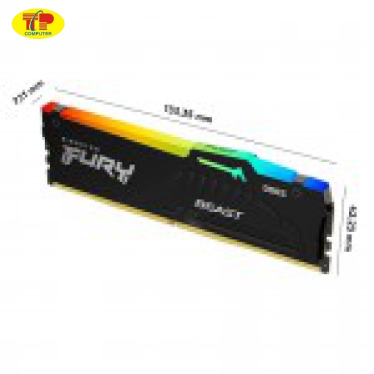 RAM Desktop KINGSTON Fury Beast RGB (KF556C40BBAK2-64) 64GB (2x32GB) DDR5 5600MHz