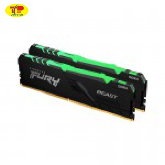 RAM Desktop KINGSTON Fury Beast (KF432C16BB2AK2/16) 16GB (2x8GB) DDR4 3200MHz