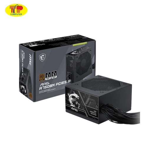 Nguồn máy tính MSI MAG A750BN PCIE5 III 750W (80 Plus Bronze)