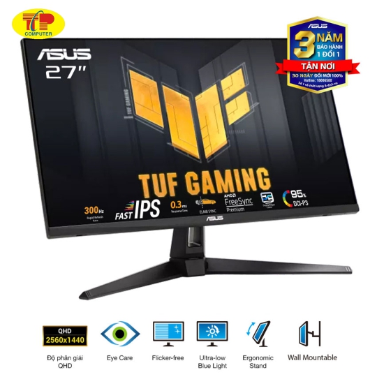 Màn hình Asus TUF VG27AQM5A (27 inch/QHD/Fast IPS/300Hz/1ms/loa)