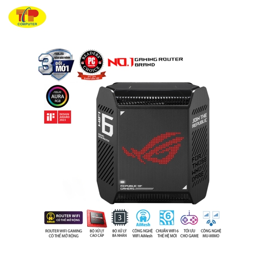 Bộ phát wifi mesh ASUS ROG Rapture GT6 (B-2-PK) chuẩn AX11000 