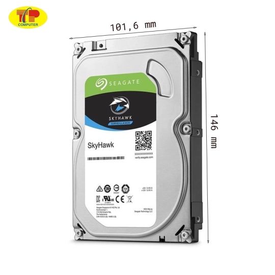 Ổ Cứng HDD SEAGATE Skyhawk 6TB 3.5 inch, 5400RPM, SATA III, 256MB Cache 