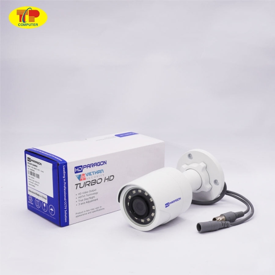 Camera HDPARAGON HDS-1885DTVI-IR 2.0 Megapixel, IR 20m, F3.6mm, vỏ sắt chống va đập