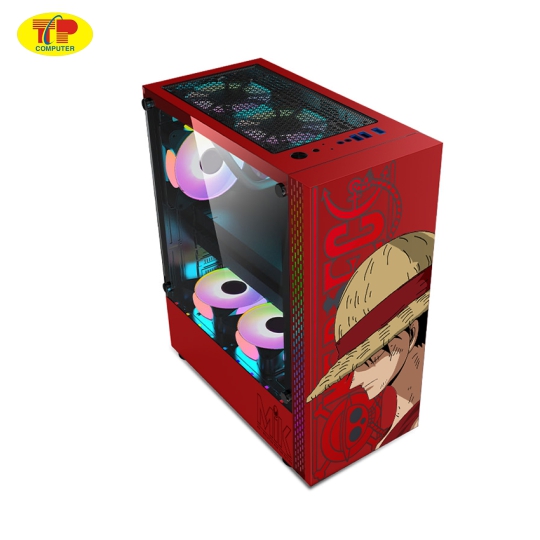 Thùng máy MIK DT03 RED LUFFY (No Fan)