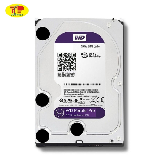 Ổ Cứng HDD WD Purple Pro 22TB 3.5 inch, 7200RPM, SATA III, 512MB Cache (WD221PURP)