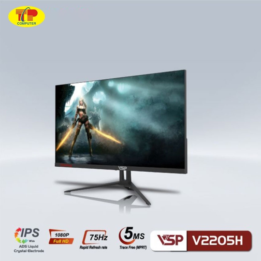 Màn hình VSP V2205H (21.45 inch/FHD/IPS/75Hz/5ms/Black) 
