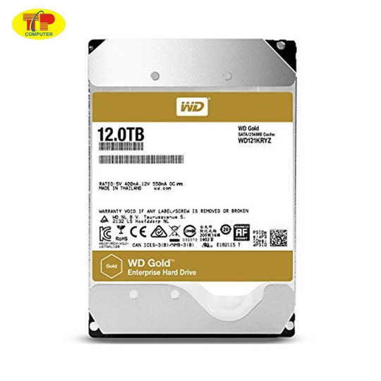 HDD WD Gold (12TB/3.5/SATA 3/256MB Cache/7200RPM) (WD121KRYZ)