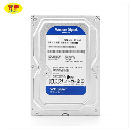 Ổ Cứng HDD WD 4TB Blue 3.5 inch, 5400RPM, SATA III, 256MB Cache