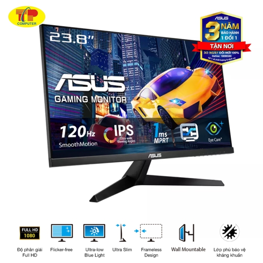 Hình ảnh chụp sản phẩm Thông số kỹ thuật Màn hình ASUS VY279HGR (27 inch/FHD/IPS/120Hz/1ms)