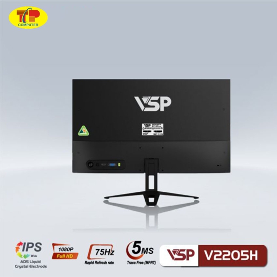 Màn hình VSP V2205H (21.45 inch/FHD/IPS/75Hz/5ms/Black) 