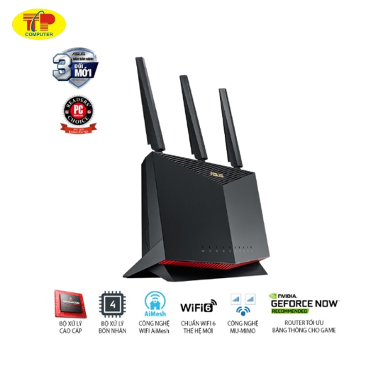  Bộ phát wifi Gaming Asus RT-AX86U PRO (Chuẩn wifi 6, AX5700Mbps)