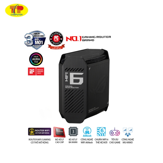 Bộ phát wifi mesh ASUS ROG Rapture GT6 (B-2-PK) chuẩn AX11000 