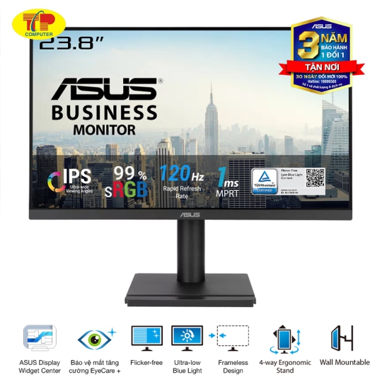 Hình ảnh chụp sản phẩm Thông số kỹ thuật Màn hình ASUS VA249QGS (23.8 inch/FHD/IPS/120Hz/1ms/loa)
