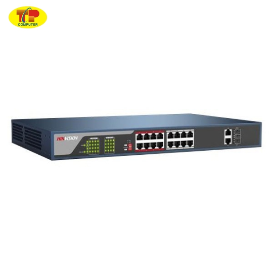 Switch POE 16 cổng Hikvision DS-3E0318P-E(B)
