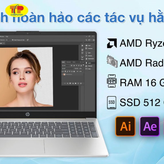 Laptop HP 15 fc0085AU R5 7430U/16GB/512GB/Win11 (A6VV8PA) 