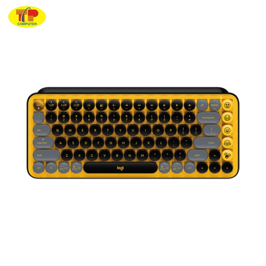 Bàn phím không dây Logitech Pop Keys Blast Yellow (USB/Bluetooth/Vàng-Đen)