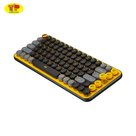 Bàn phím không dây Logitech Pop Keys Blast Yellow (USB/Bluetooth/Vàng-Đen)
