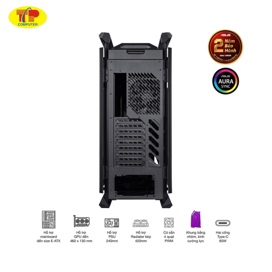  Vỏ Case Asus ROG Hyperion GR701  (Full Tower / Màu Đen )