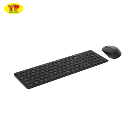 Bộ bàn phím chuột không dây Rapoo 9350M Multi-mode Dark Grey