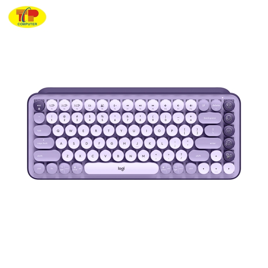 Bàn phím không dây Logitech Pop Keys TÍM (LAVENDER) 920-011227