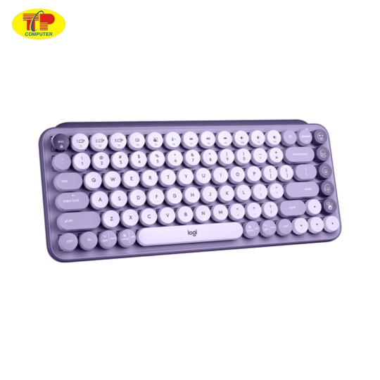 Bàn phím không dây Logitech Pop Keys TÍM (LAVENDER) 920-011227