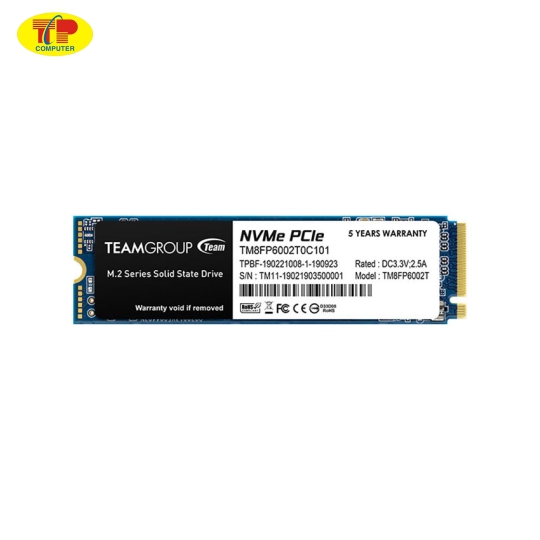 Ổ cứng SSD Teamgroup MP33 512GB M.2 2280 PCIe 3.0x4 (Đọc 1700MB/s, Ghi 1400MB/s) - (TM8FP6512G0C101)