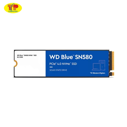 Ổ cứng SSD WD SN580 Blue 500GB M.2 2280 PCIe NVMe 4x4 (Đọc 4000MB/s - Ghi 3600MB/s) - (WDS500G3B0E)