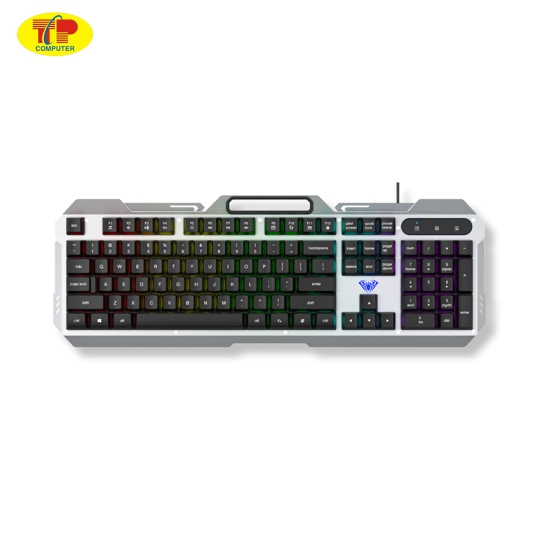 Bàn phím giả cơ gaming AULA F2023 Màu đen (USB, LED RGB)