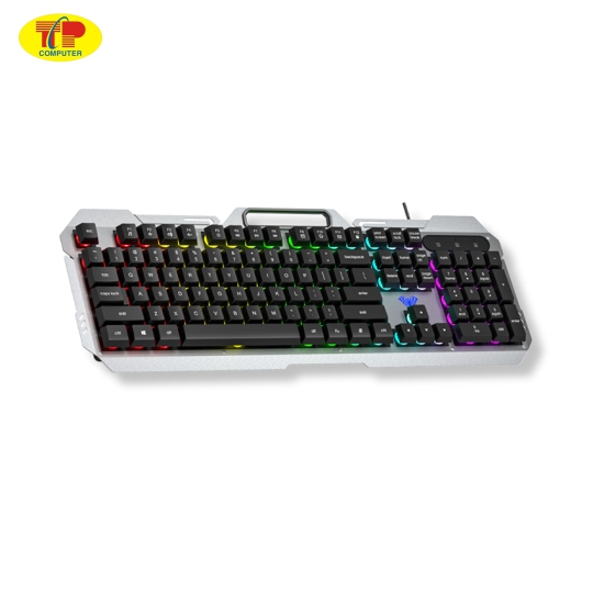 Bàn phím giả cơ gaming AULA F2023 Màu đen (USB, LED RGB)