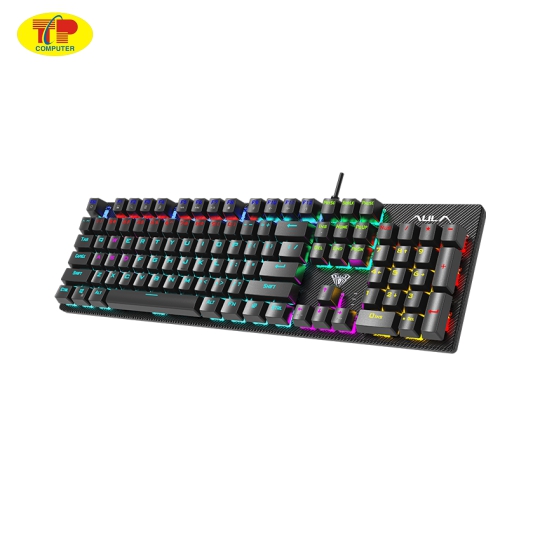 Bàn phím cơ gaming AULA S2022 Màu đen (Blue switch, USB, LED Rainbow)