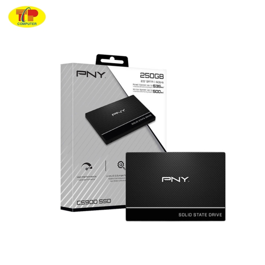 Ổ cứng SSD PNY CS900 250GB 2.5 inch SATA3 (Đọc 535MB/s - Ghi 500MB/s) - (SSD7CS900-250-RB)