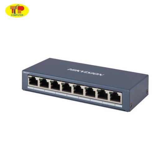 Switch 8 cổng HIKVISION DS-3E0508-E(B) (8 ports Gigabit RJ45, vỏ kim loại)
