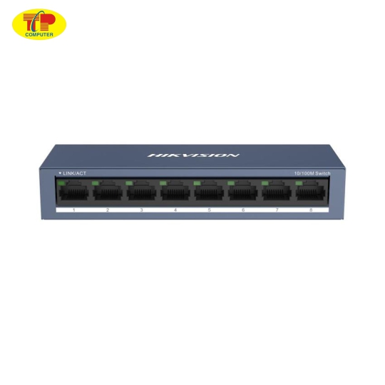 Switch 8 cổng HIKVISION DS-3E0108-O (8 ports 10/100M RJ45, Vỏ kim loại)