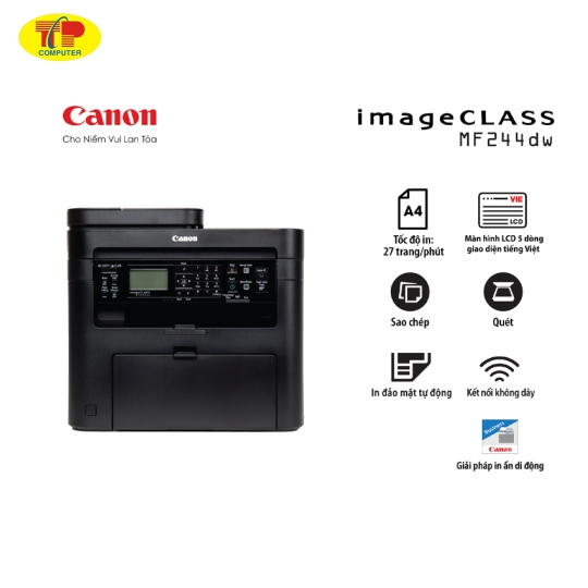 Máy In Canon MF 244dw ( NK ) - Đen trắng đa năng