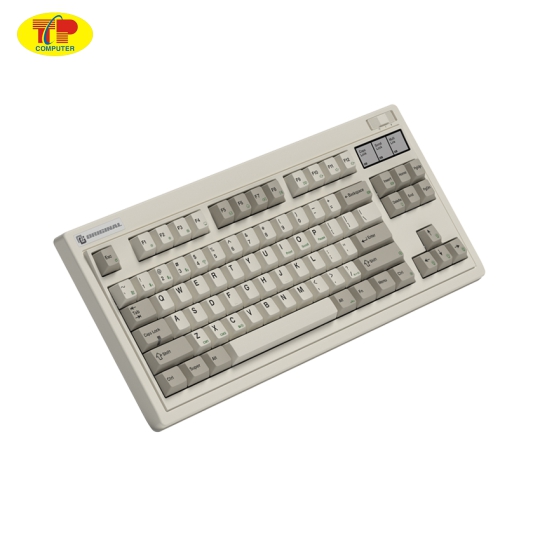 Bàn phím cơ FL-Esports OG87 Retro Grey 3 mode Kailh Coolmint V2 switch Led RGB (USB Type-C, 2.4G, Bluetooth)