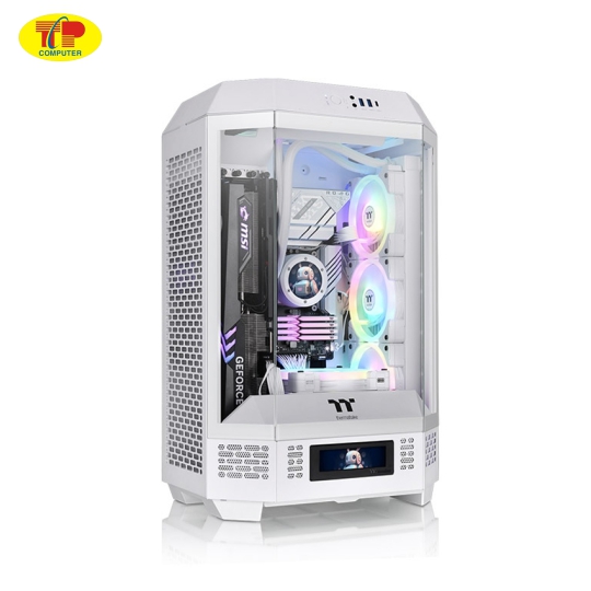 Case Thermaltake Tower 300 Snow (mATX/Mid Tower/Màu Trắng/3 Fan)