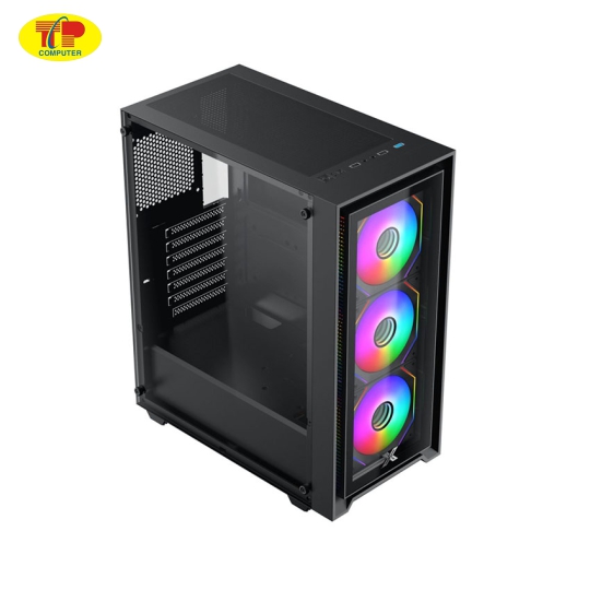 Vỏ case XIGMATEK FLY II 3GF - EN44663 (ATX/Mid Tower/Màu Đen/3 fan vô cực)