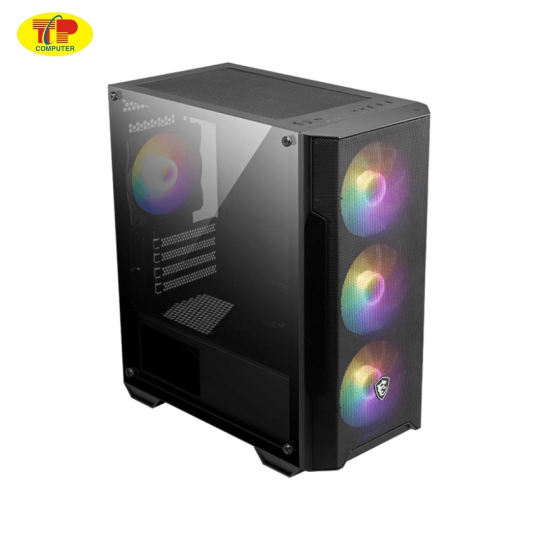 Vỏ case MSI MAG FORGE M100A black (mATX/Màu Đen/Kèm 4 fan)