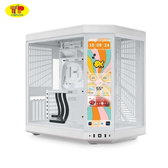Vỏ case HYTE Y70 Touch Infinite - Stanly All White (ATX/Mid Tower/Màu Trắng)