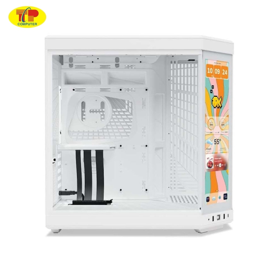 Vỏ case HYTE Y70 Touch Infinite - Stanly All White (ATX/Mid Tower/Màu Trắng)