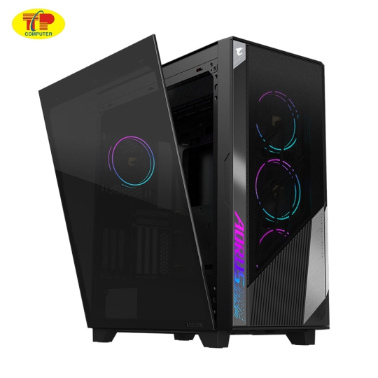 Vỏ Case AORUS C500 GLASS (eATX/Màu đen/kèm 4 quạt ARGB)