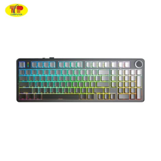 Bàn phím cơ gaming AULA F99 Pro (3 Mode/Xám + Đen gradient/Rgb/Nimbus V3 switch)