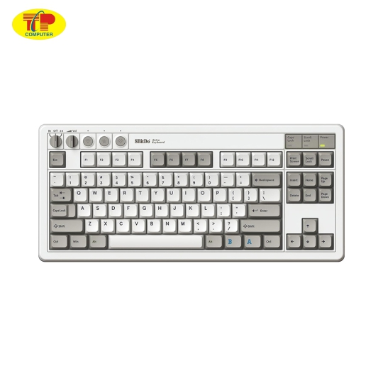 Bàn phím cơ 8BitDo Retro Mechanical Keyboard - M Edition (Multi-modes/Hotswap/Kailh Box White Switch V2)