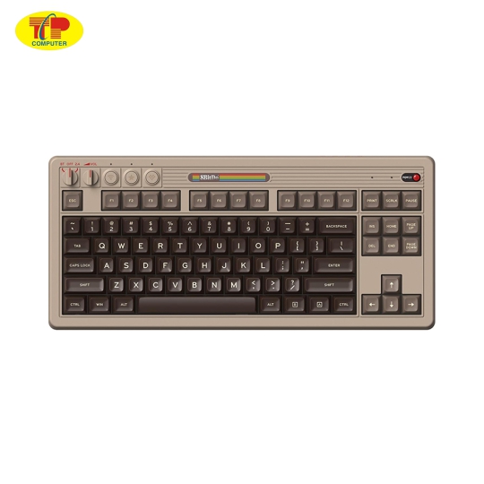Bàn phím cơ 8BitDo Retro Mechanical Keyboard - C64 Edition (Multi-modes/Hotswap/Kailh Box White Switch V2)