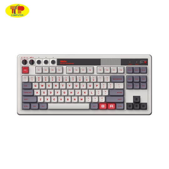 Bàn phím cơ 8BitDo Retro Mechanical Keyboard - N Edition (Multi-modes/Hotswap/Kailh Box White Switch V2)