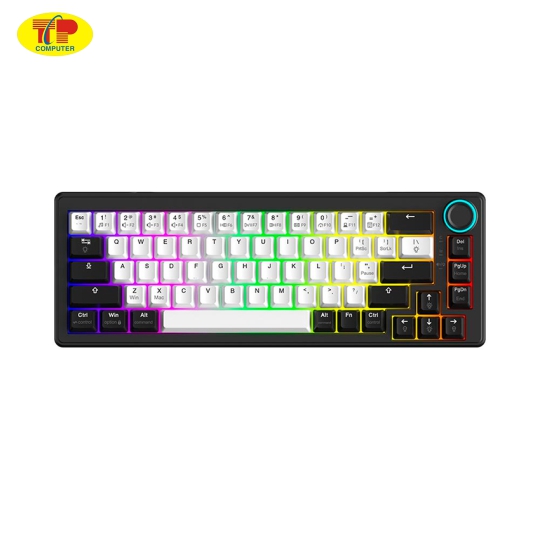 Bàn phím cơ DareU EK65s White Black (Usb/Rgb/Dream switch)