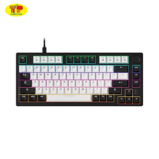 Bàn phím cơ Dareu EK75 White Black_Dream switch (Keycap PBT)